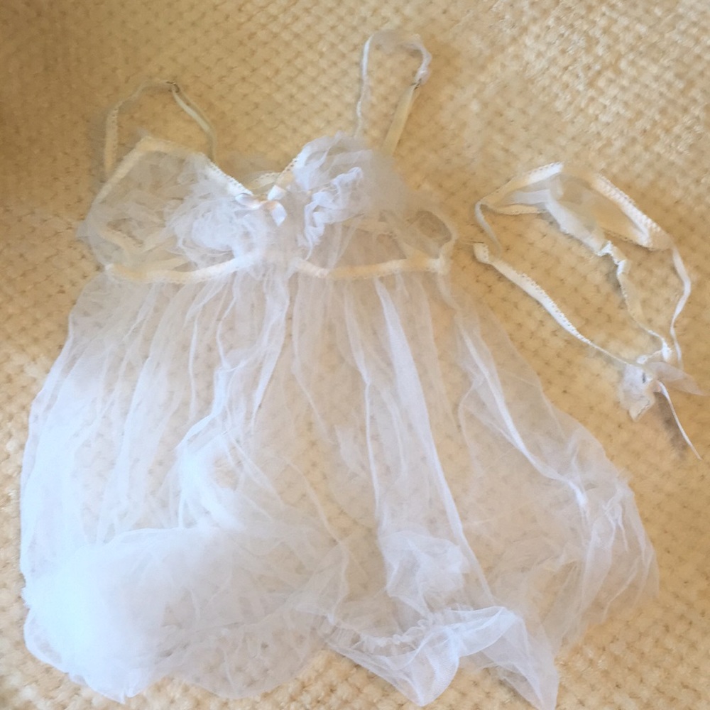 White lace lingerie - bridal